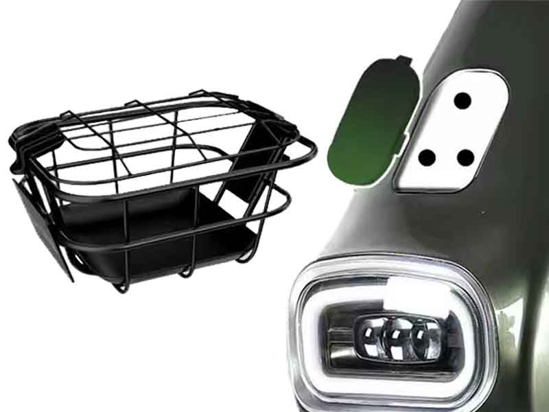 Removable front basket